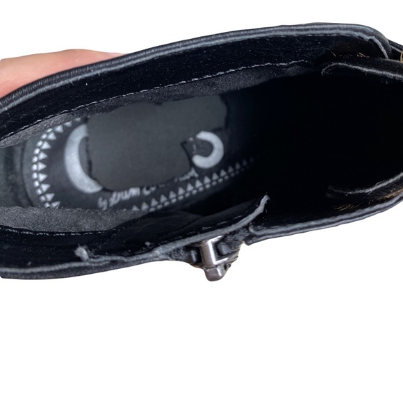 Circus by Sam Edelman Boots Black Leather with Cow Print Fur Reese Leopard 6.5 - Picture 13 of 14